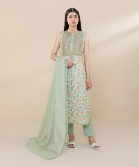 3 Piece - Embroidered Lawn Suit-0U3Pdy24V416