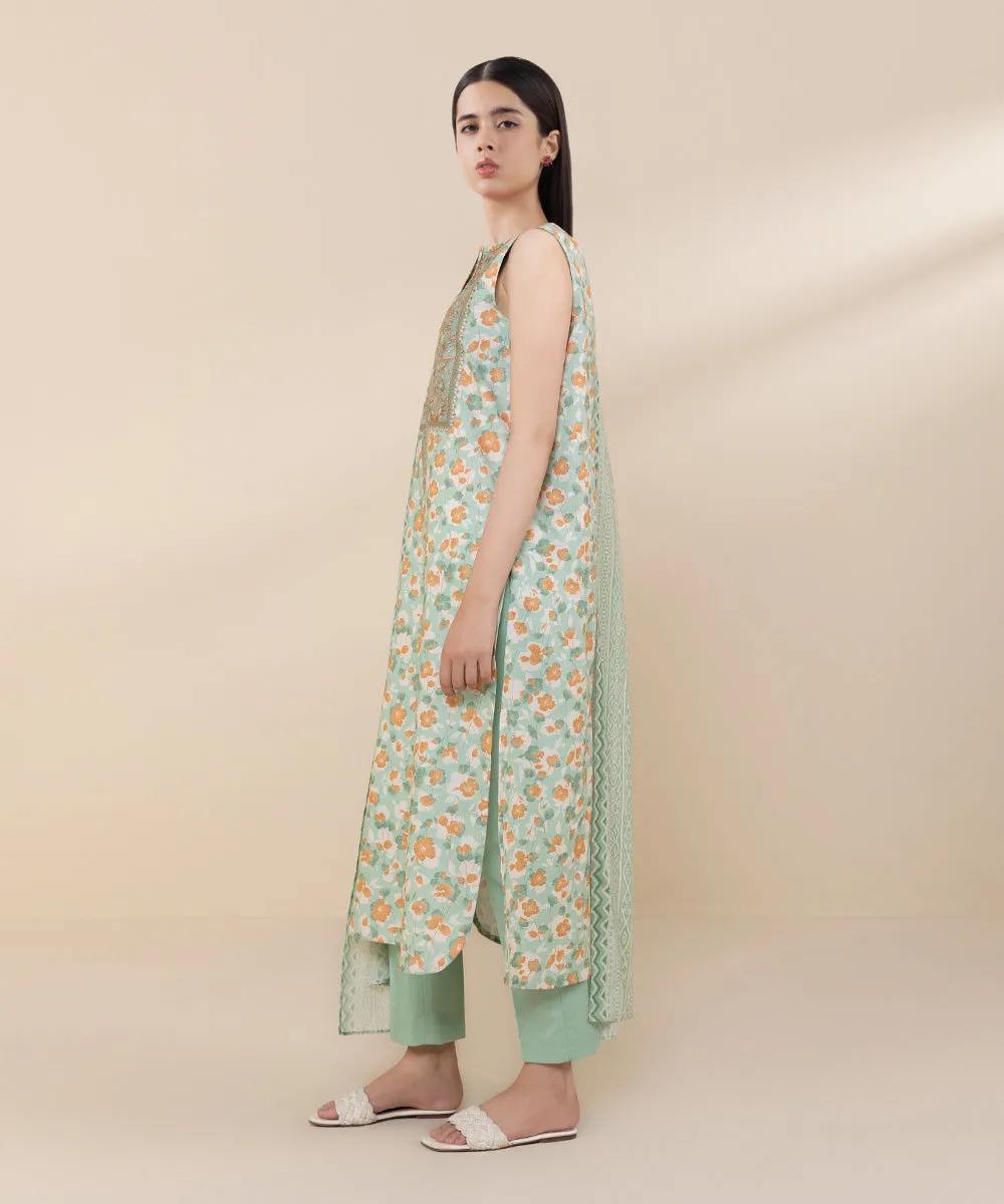 3 Piece - Embroidered Lawn Suit-0U3Pdy24V416