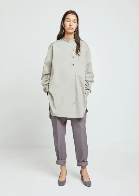 Asymmetrical Poplin Shirt