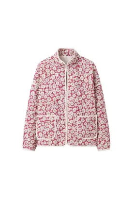 'Aubree' Chic Chrysanthemum-Printed Jacket