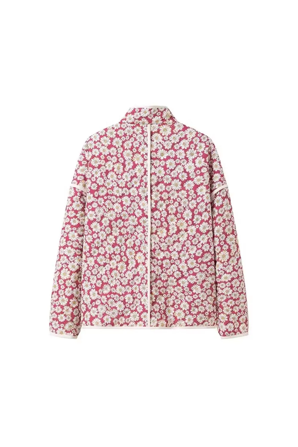 'Aubree' Chic Chrysanthemum-Printed Jacket