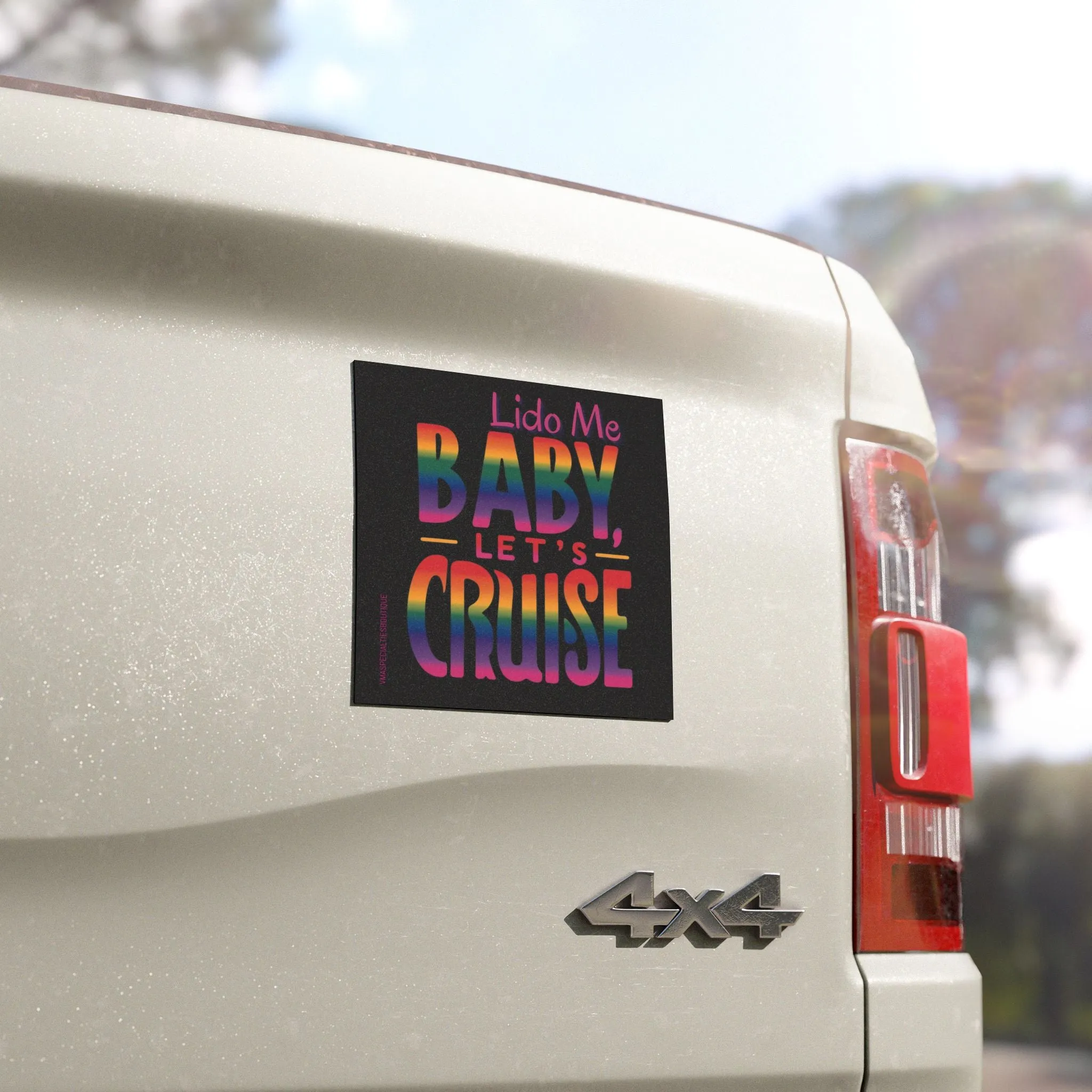 Baby, Lets Cruise Car Magnets