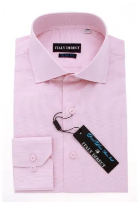 Baby Pink Slim Fit Dress Shirt