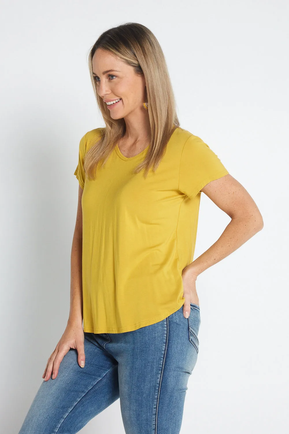 Bamboo Tee - Mustard