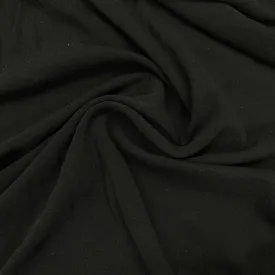 Black 100% Washable Merino Wool Interlock Fabric - 230 GSM - Mulesing Free