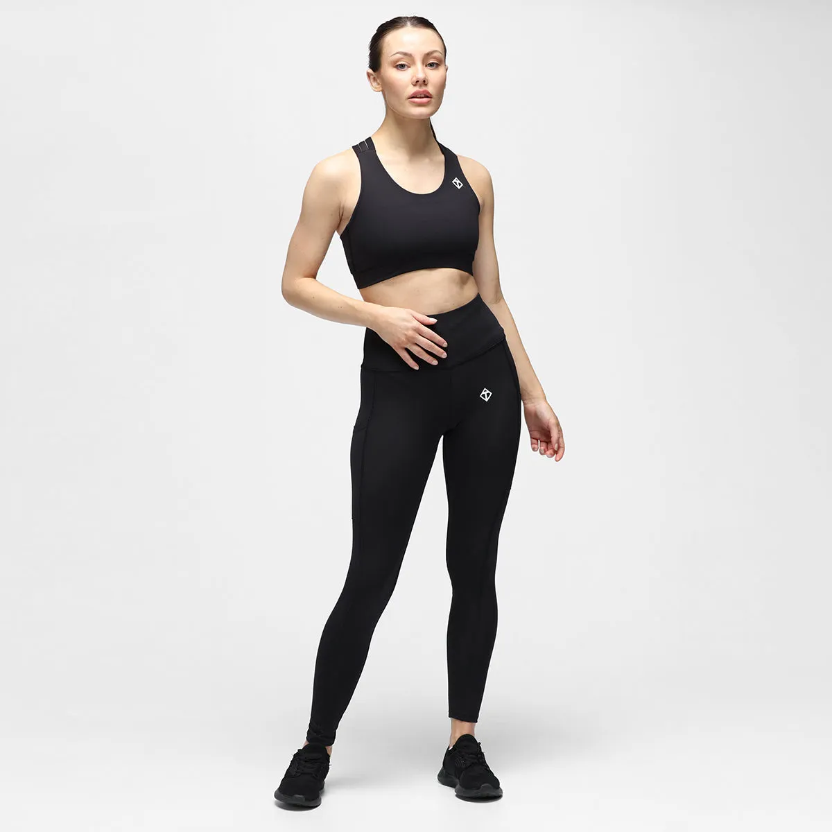 Black Diamond Luxe Leggings With Pockets