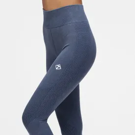 Blue Denim Seamless Leggings