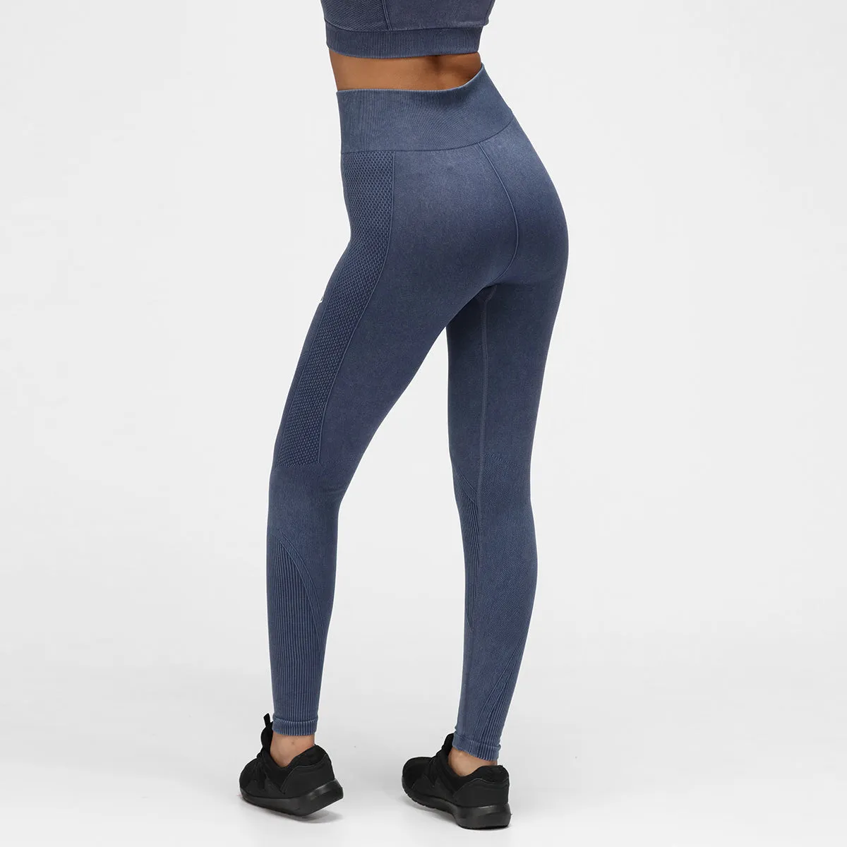 Blue Denim Seamless Leggings