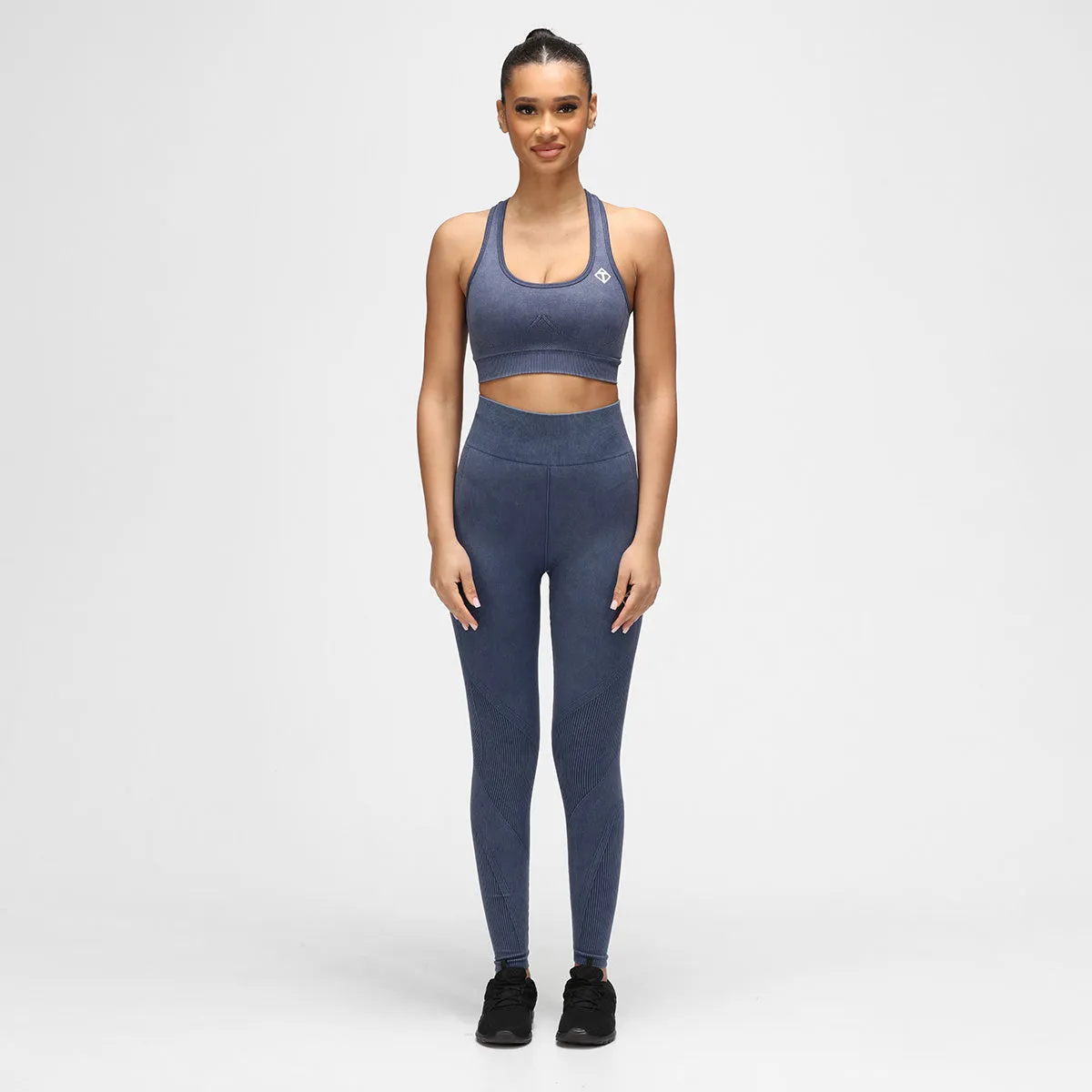 Blue Denim Seamless Leggings