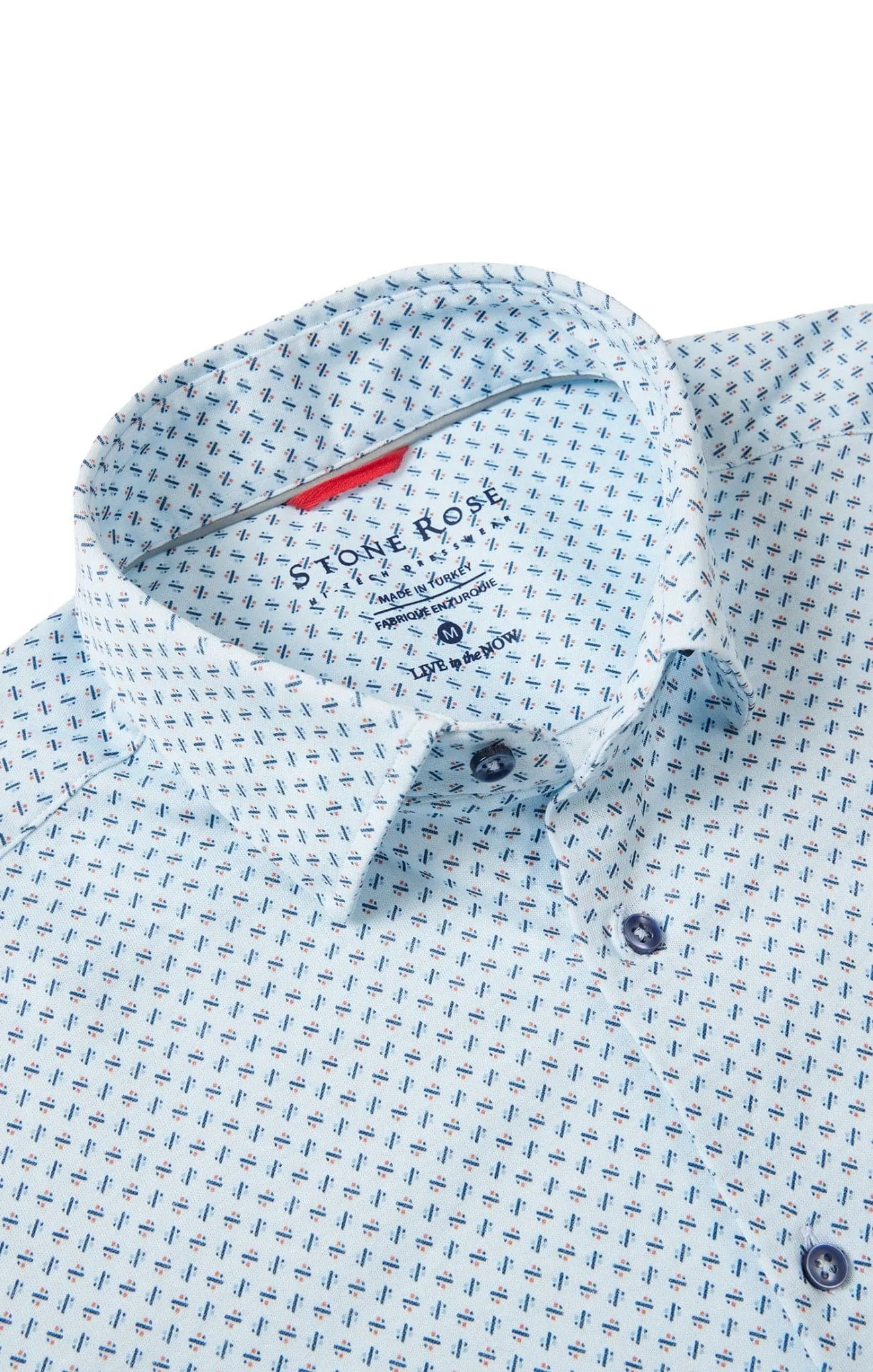 Blue Knot Geo Print Drytouch Shirt