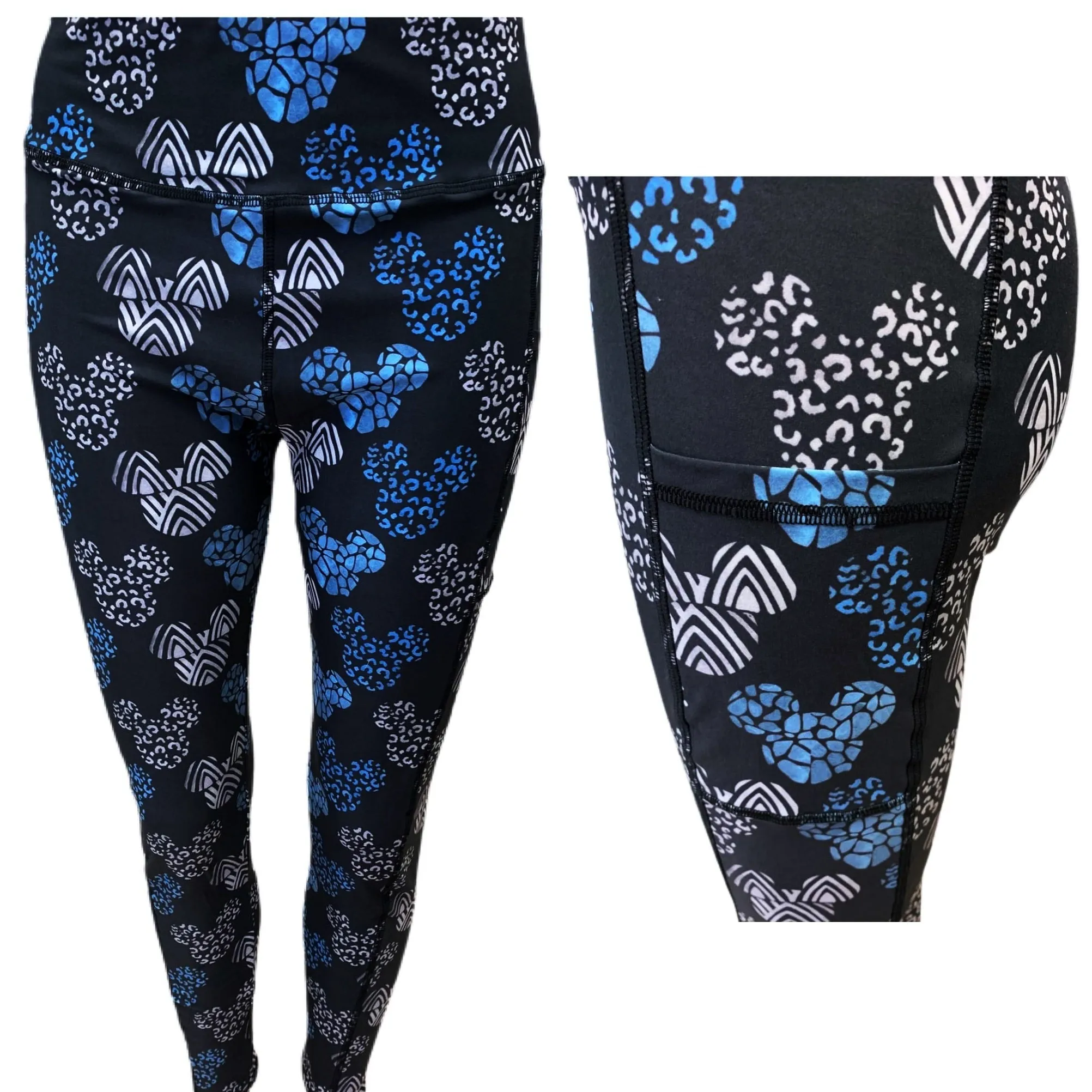 Blue Steel Mouse Leggings