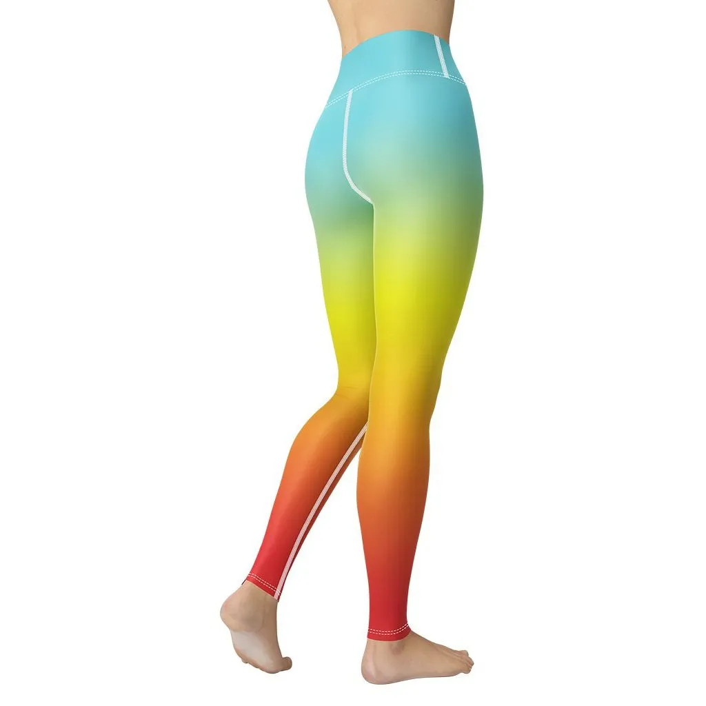 Bohemian Rainbow Yoga Leggings