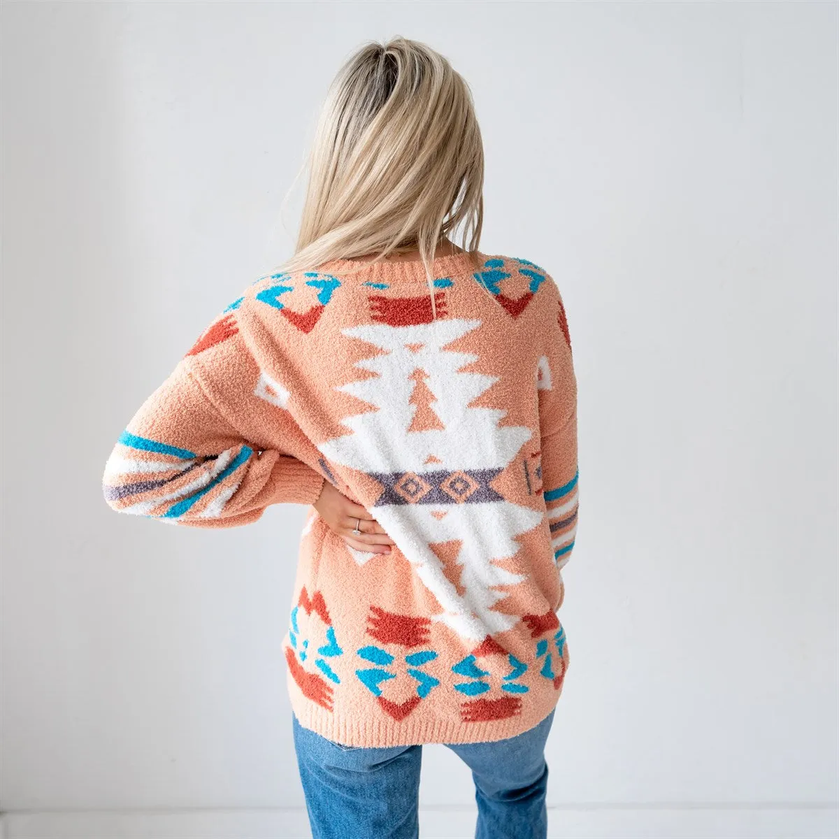 Bohemian Tribal Knit Sweater