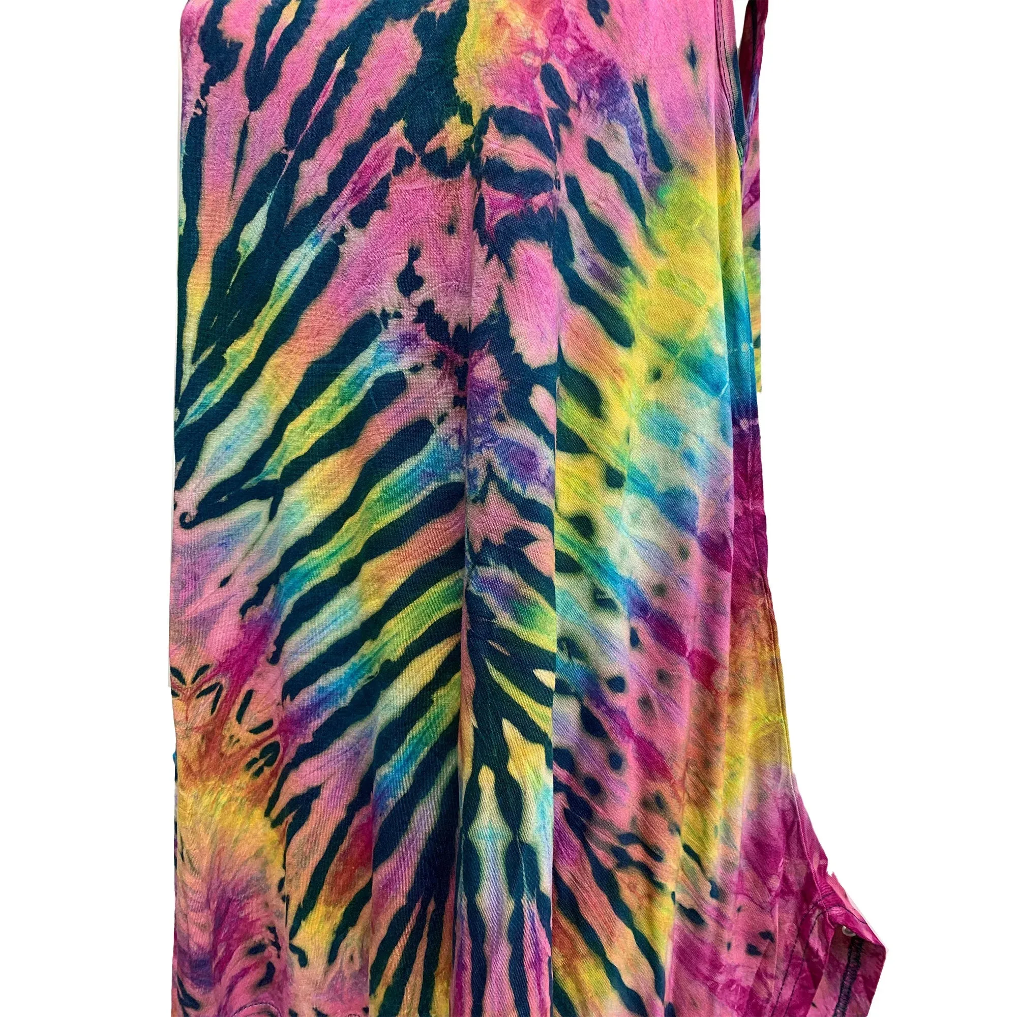 Boho Tie-dye Hippie Spandex Sleeveless Cami Mini Tunic Dress