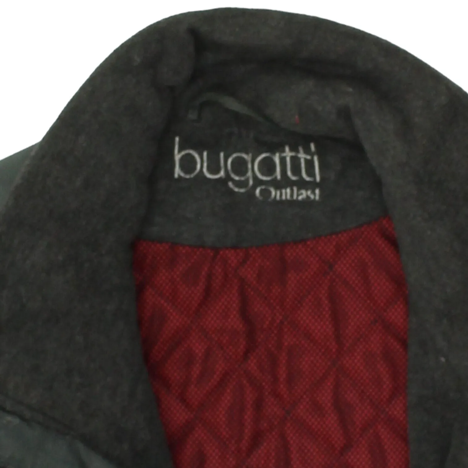 Bugatti Outlast Mens Grey Quilted Nylon Jacket | Vintage High End Designer VTG