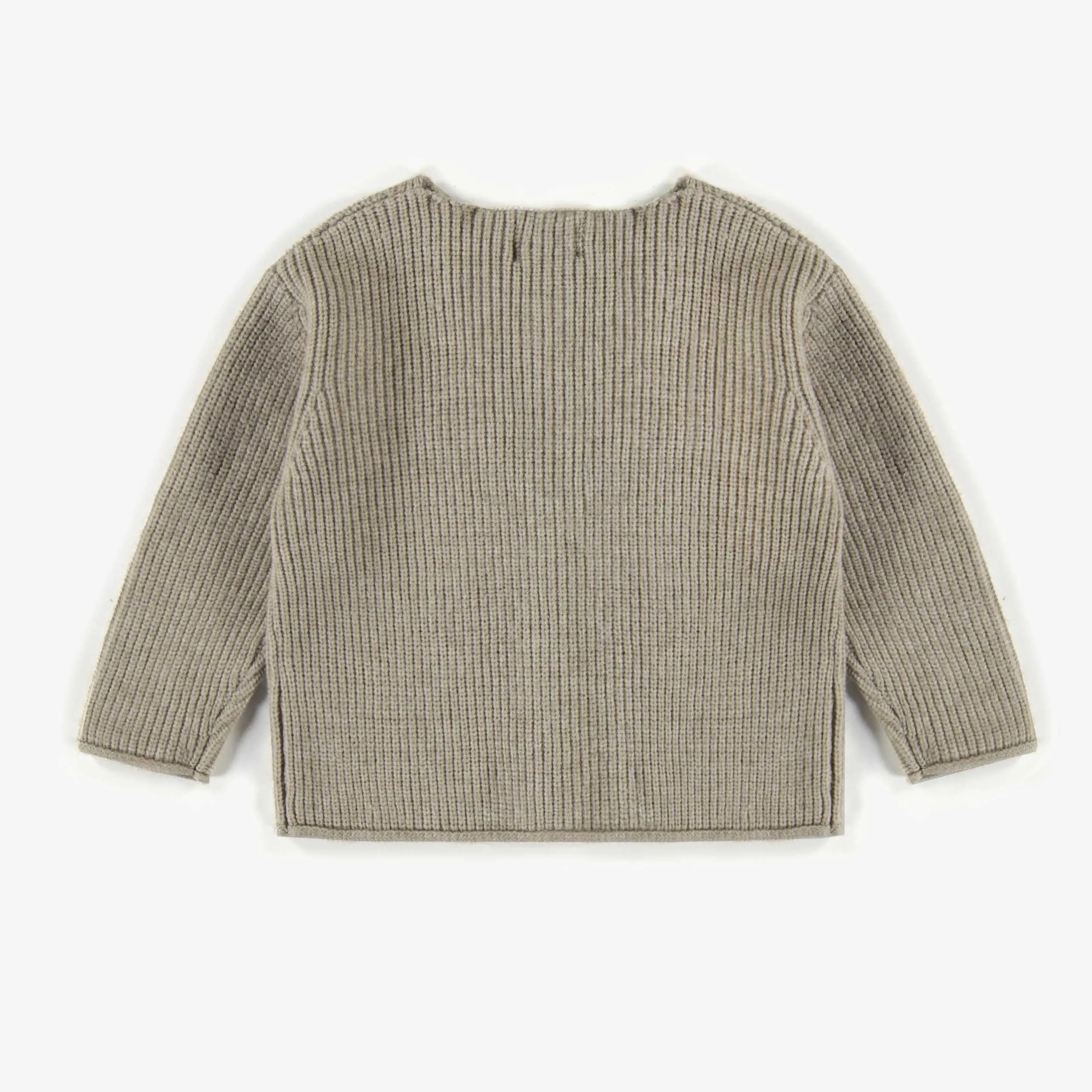 Cardigan de maille crème, bébé || Cream knitted cardigan, baby