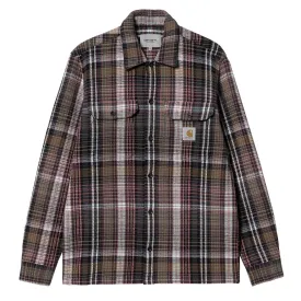 Carhartt WIP L/S Valmon Check Shirt Hamilton Brown