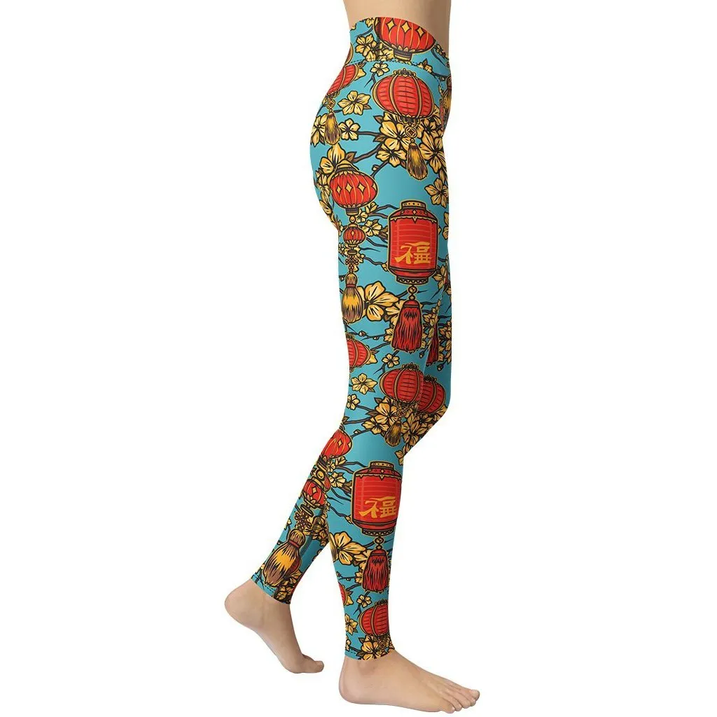 Chinese Festive Yoga Leggings