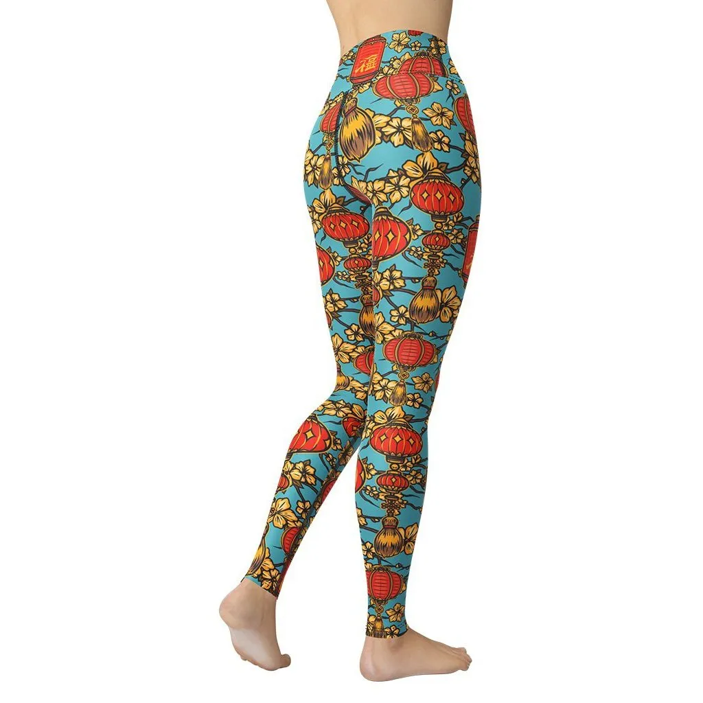 Chinese Festive Yoga Leggings