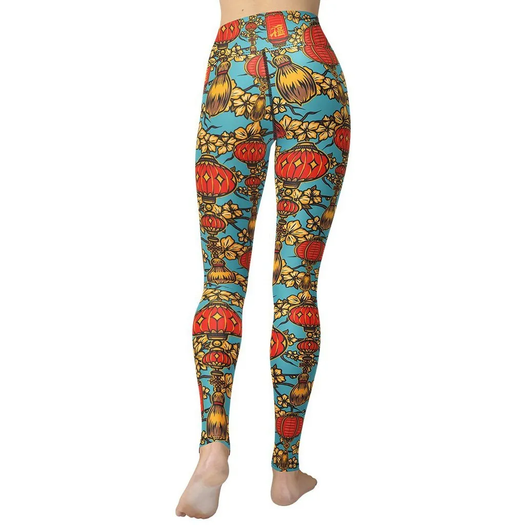 Chinese Festive Yoga Leggings