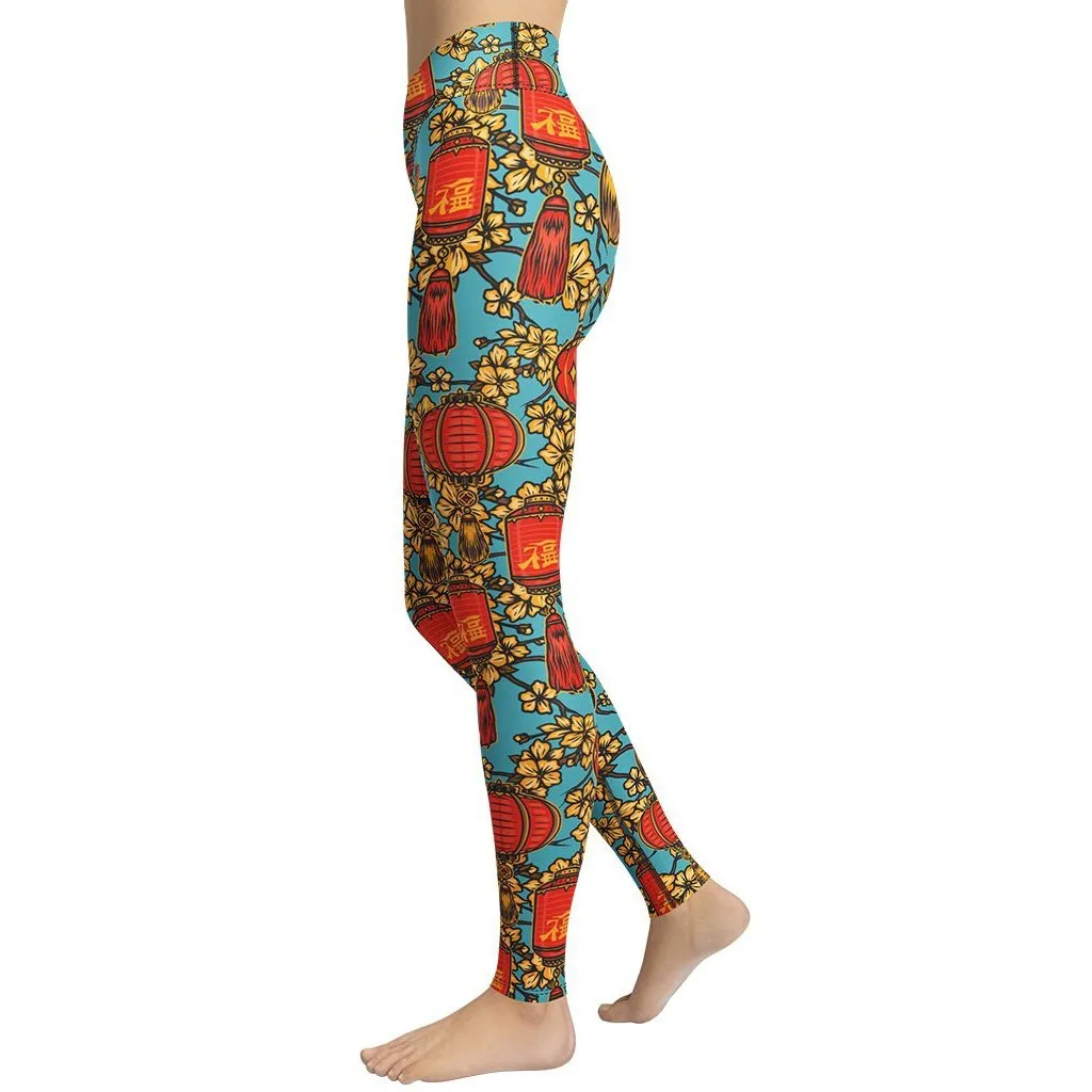 Chinese Festive Yoga Leggings