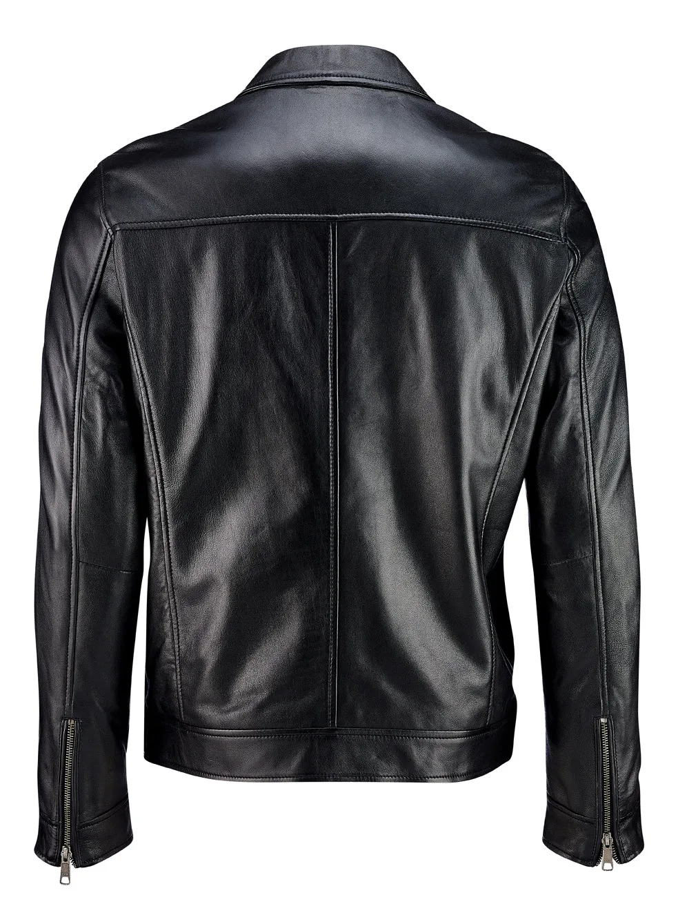 Classic Leather Jacket - Black