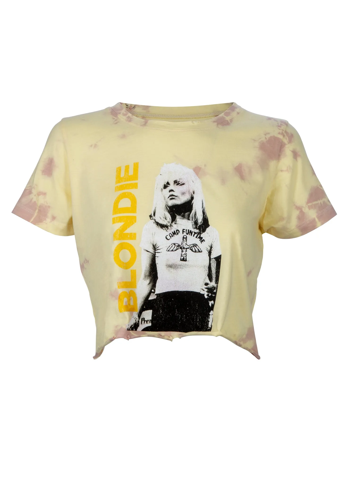 Cropped Tie Dye Blondie Band Shirt by Prince Peter