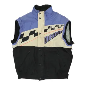 Dainese Mens Nylon Quilted Sleeveless Motorcycle Jacket | Vintage Biker Gilet