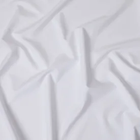 Deluxe White Swiss 100% Cotton Dobby Shirting Fabric - 150cm Wide, Refined Texture-D18893