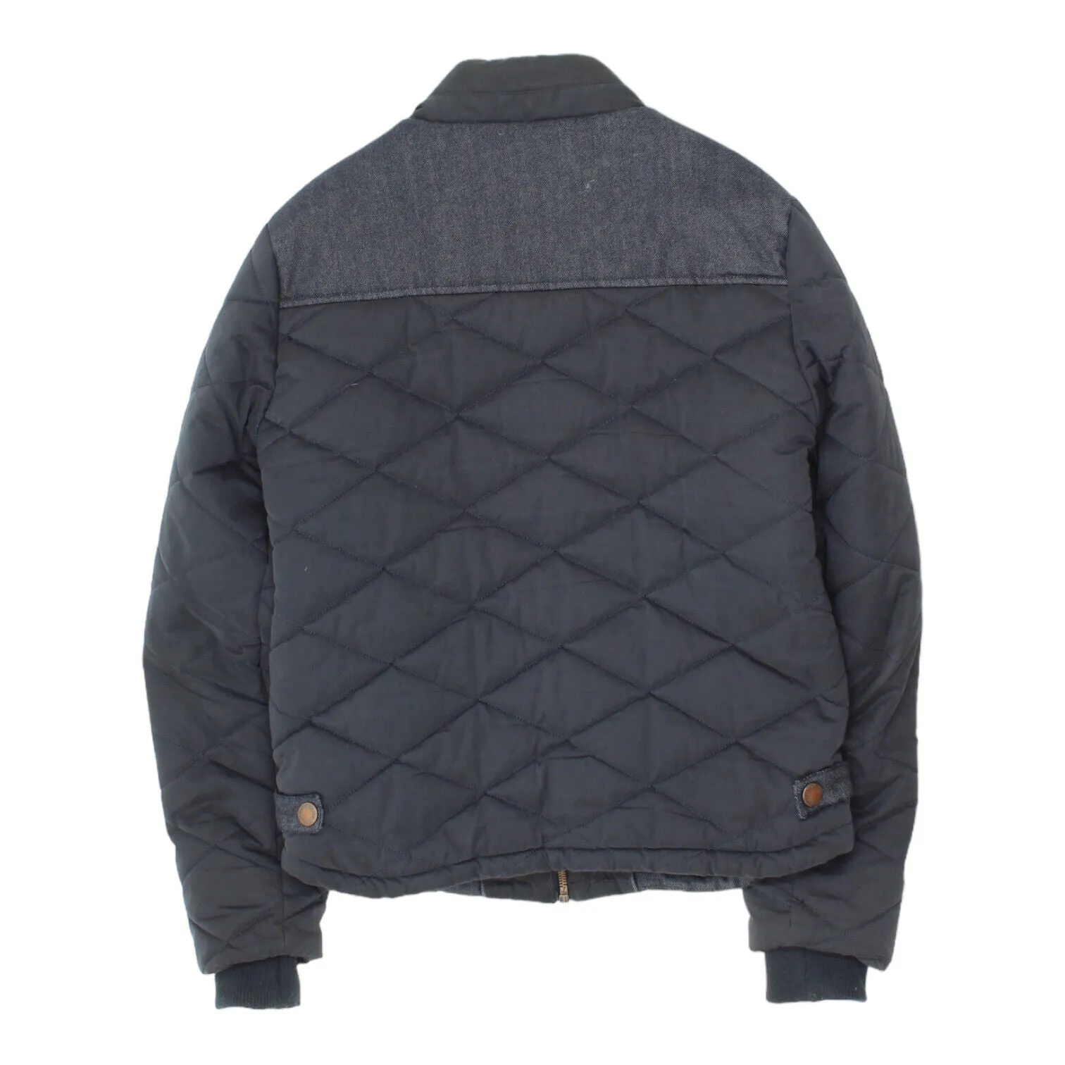 Diesel Jeans Mens Navy Quilted Jacket | Vintage High End Designer Padded VTG