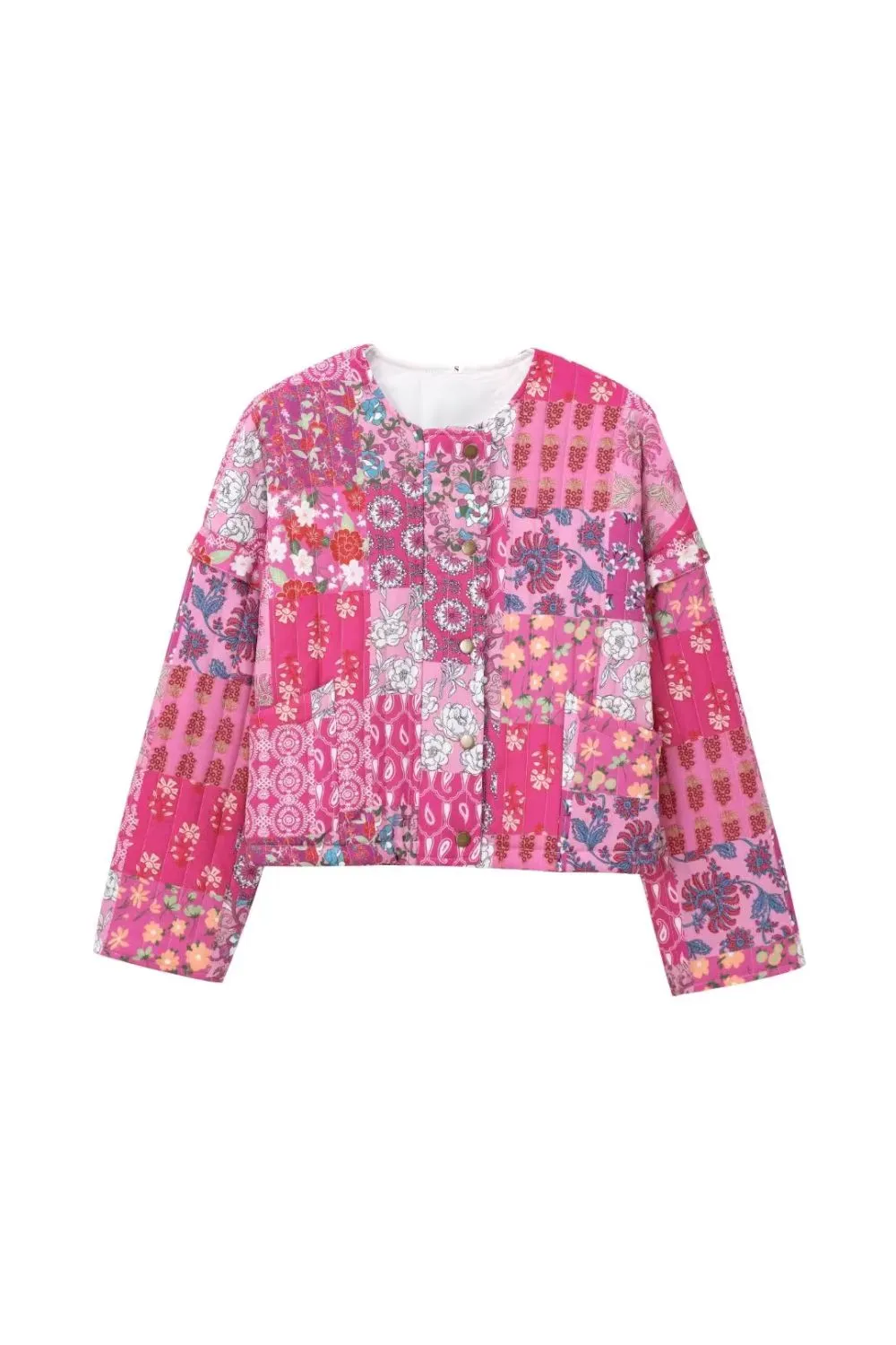 'Dolly' Casual Printed Cotton Jacket