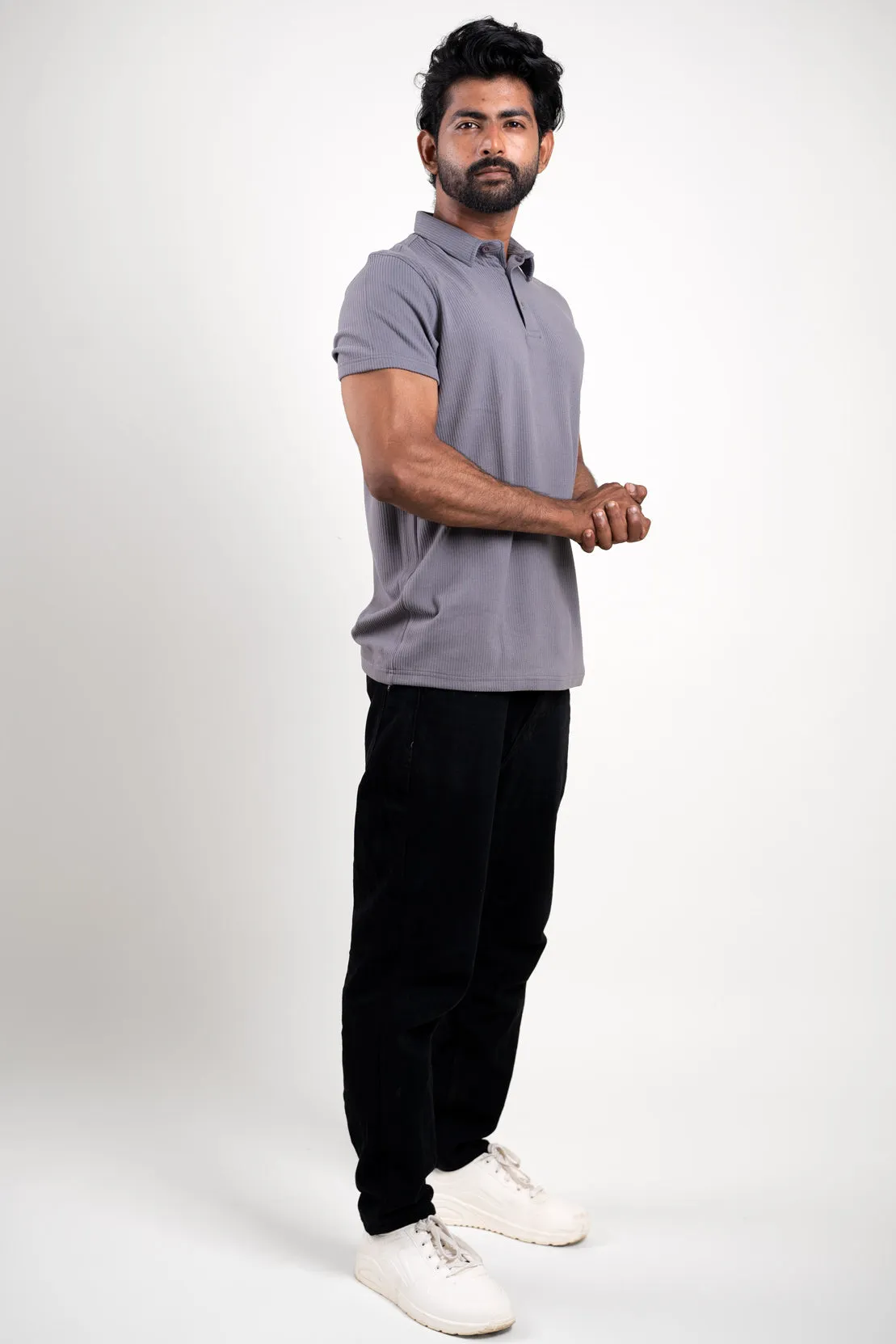 Elito Gray Polo Tshirt -  CloudSoft Polo  For Men