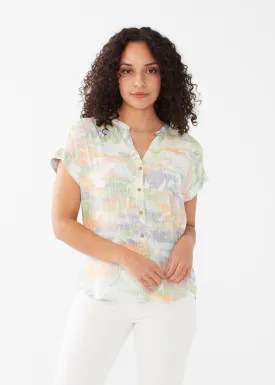 FDJ Short-Sleeve Woven Shirt 7366397-BHPT Bahama Print - 1 ONLY SIZE XXL - 20% OFF