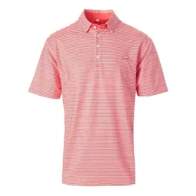 FIELDSTONE Youth Marshall Polo Coral/White