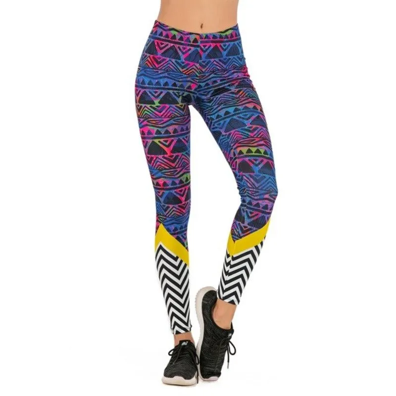 Fluorescent Tree Slim High Waist Leggings