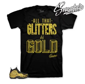 Foamposite Metallic Gold Glitters Shirt