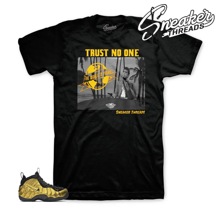 Foamposite Metallic Gold Tony Knows Shirt