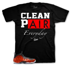 Foamposite Metallic Red Clean Pair Shirt