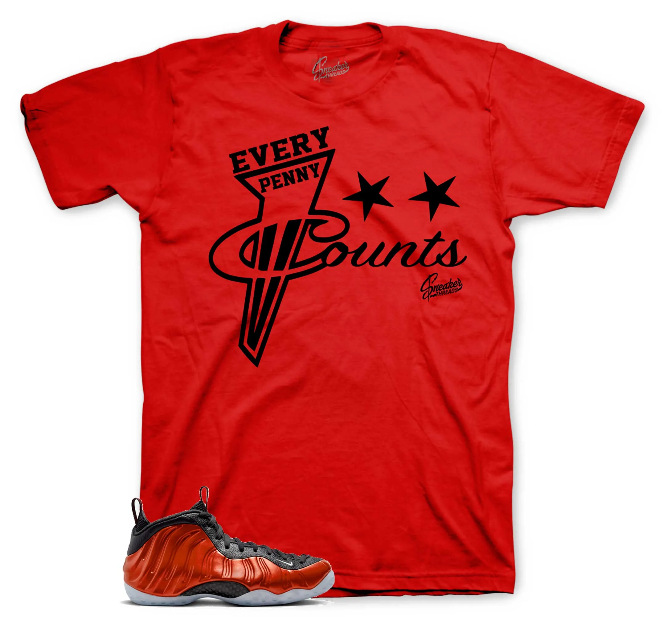 Foamposite Metallic Red Every Penny Shirt