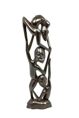 Hardwood Collectible Figurine Makonde Shetani Carving