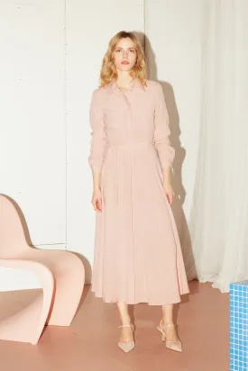 ITANA pastel pink midi shirt dress