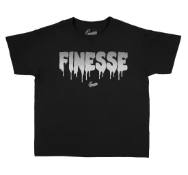 Kids - Metallic Silver 11 Finesse Shirt