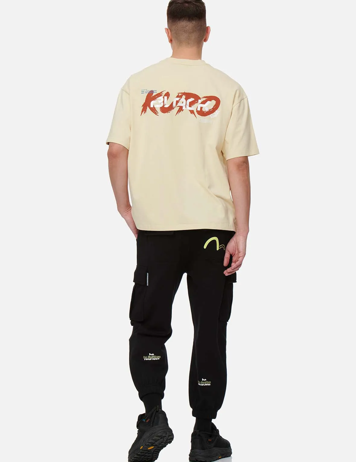 KURO BLACK Logo Print T-shirt