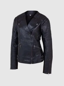 Leather Quilted Jacket