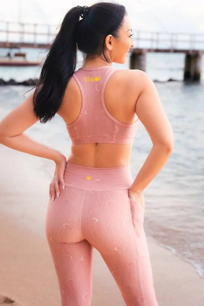 Leggings with Pockets - PINK LUNA