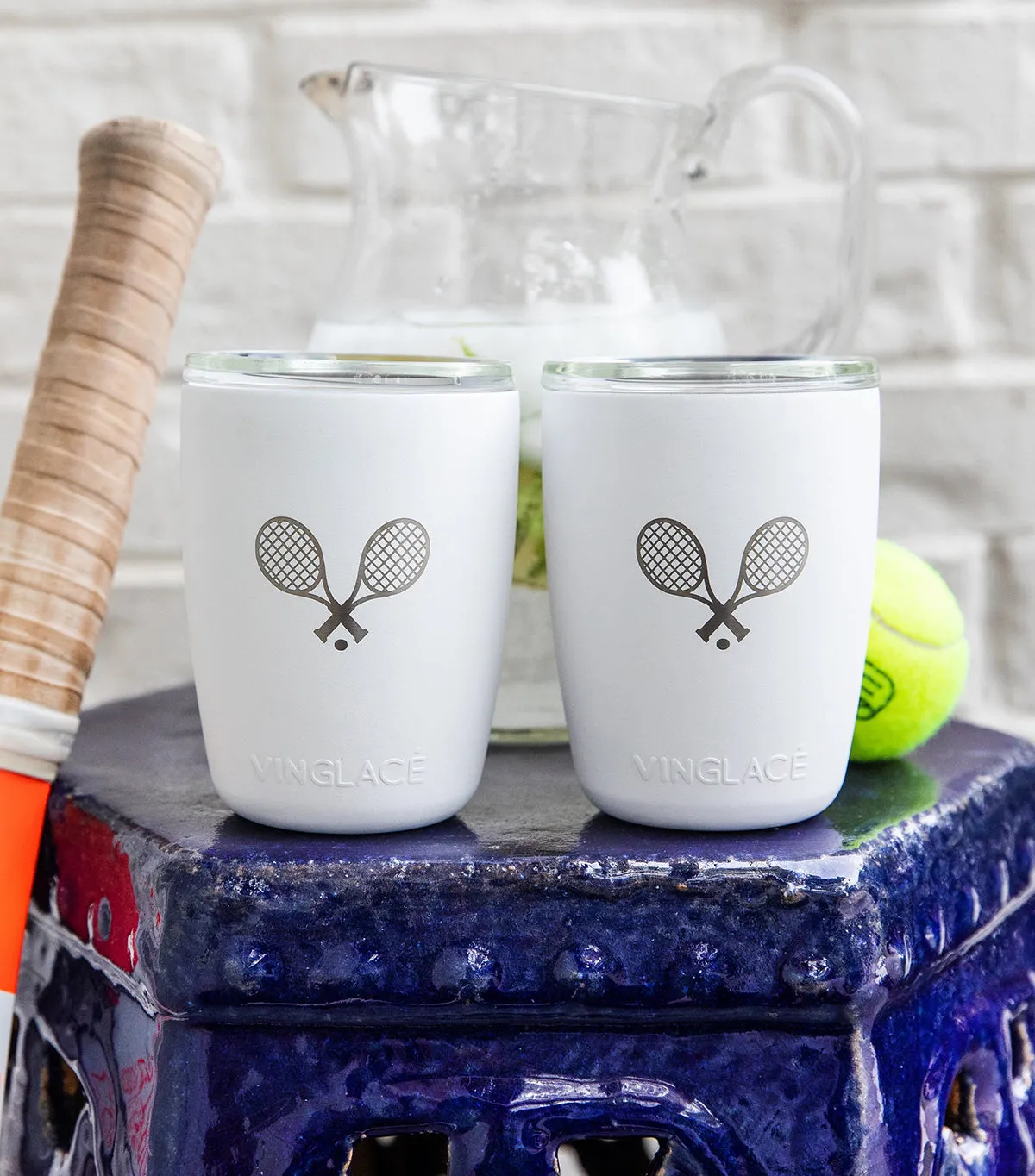 Limited Edition Tennis Set of 2 Everyday in White