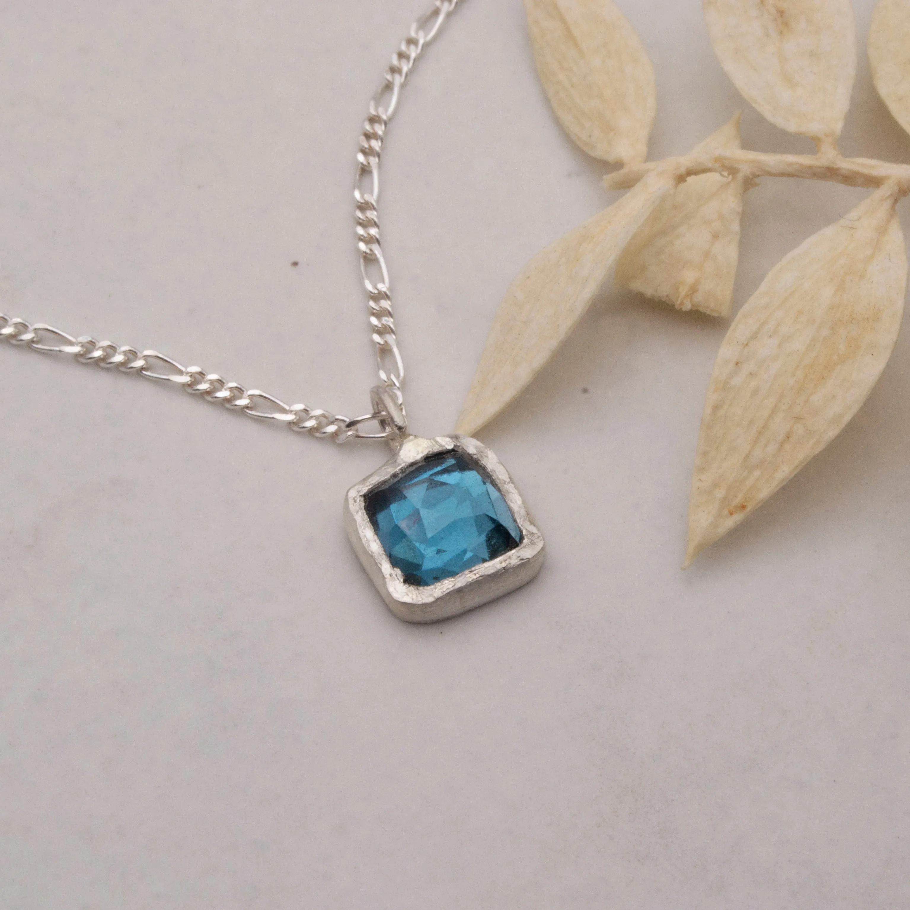 London blue topaz pendant