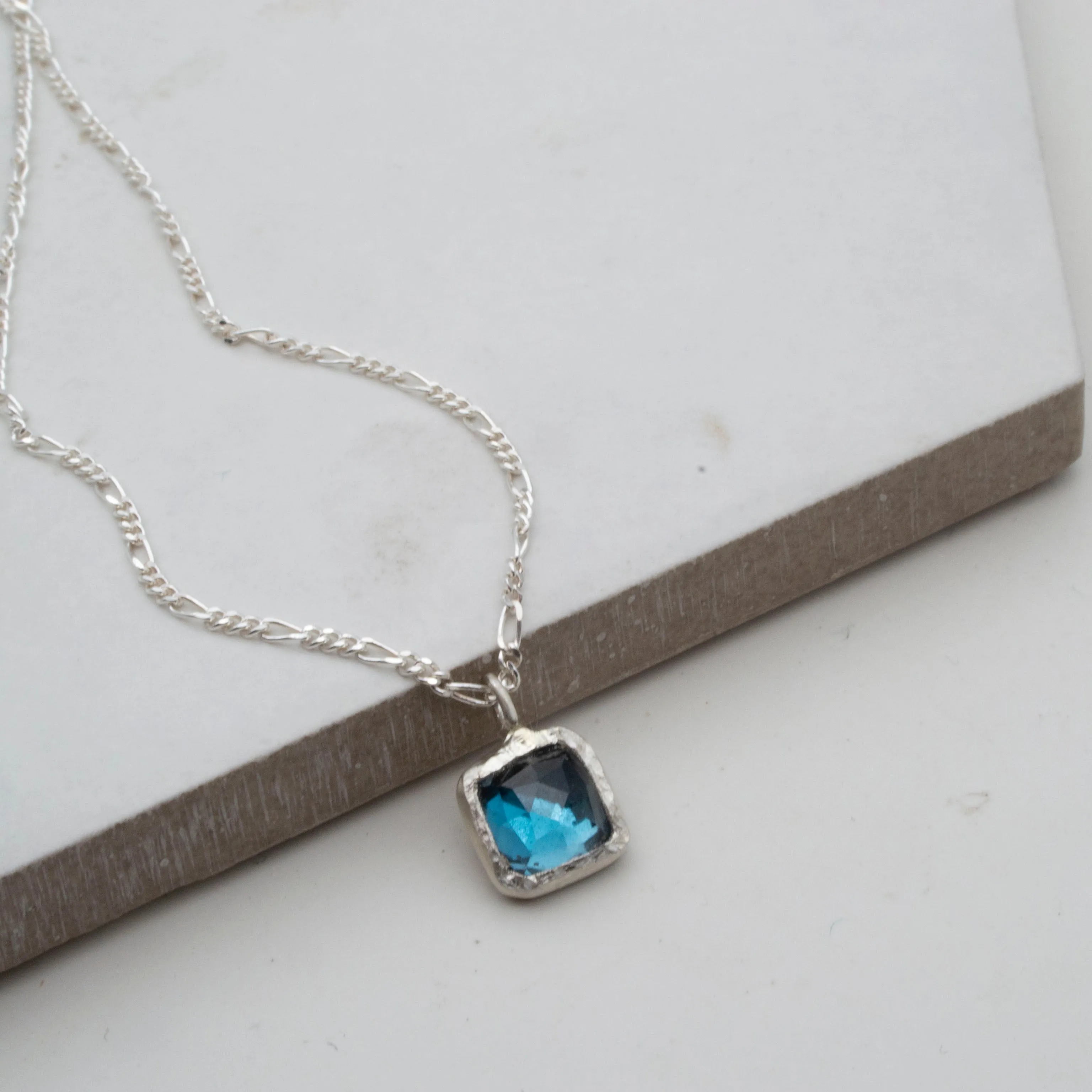 London blue topaz pendant