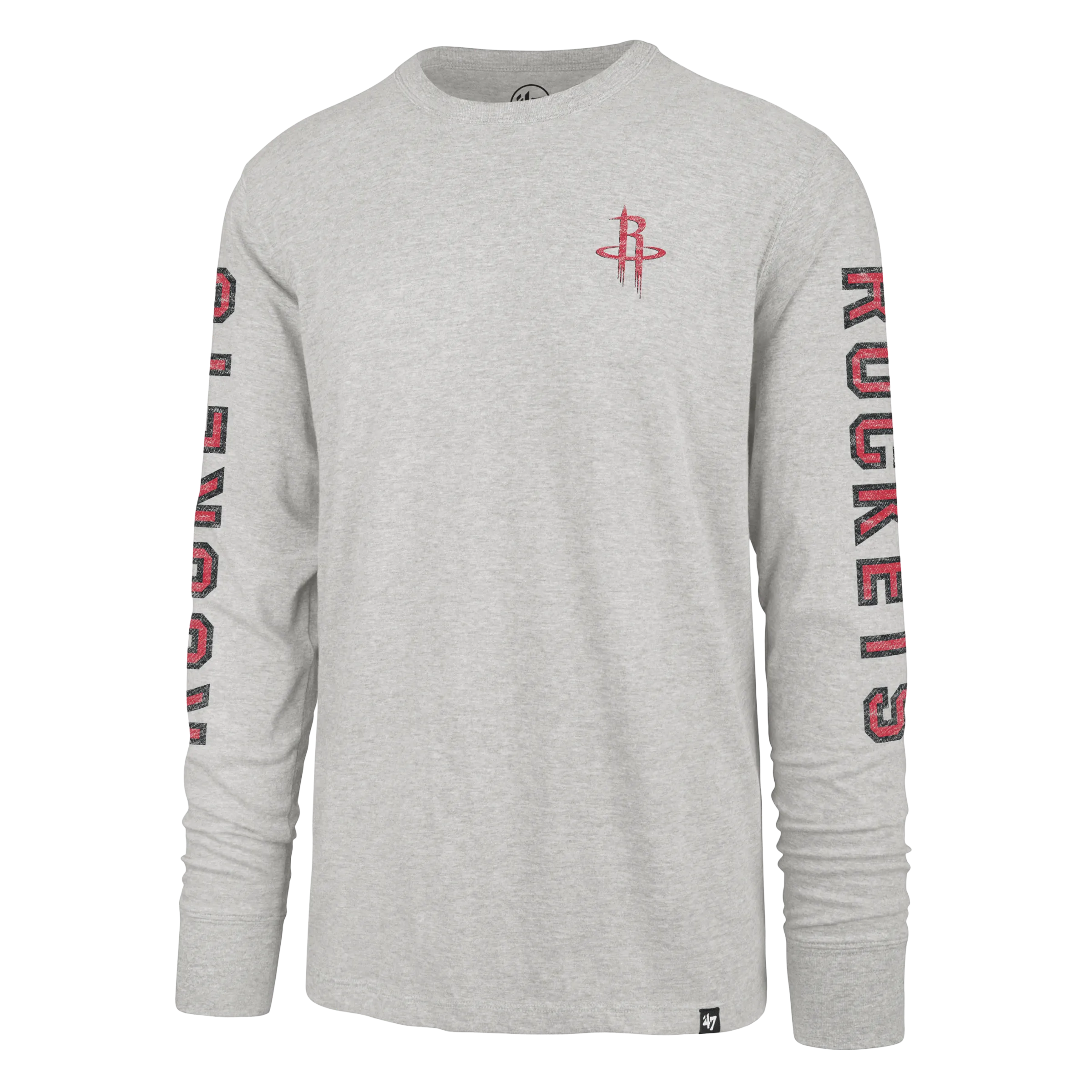 Men's Houston Rockets '47 Triple Threat Franklin Long-Sleeve T-Shirt