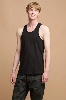 Men's Racer Back Vest Plastic Free - Black